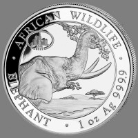 1 oz Silber Somalia Elefant " Chicago 2022 " inkl. COA / BOX ( diff.besteuert nach §25a UStG )
