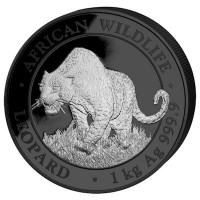 1 Kilogramm / 1000 Gramm Silber Black Leopard 2023 max. 100 Stück ( Platin veredelt )  ( inkl. BOX / COA )