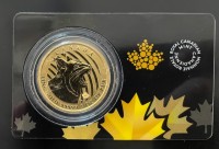 1 oz Gold Royal Canadian Mint Bobcat / Münze in Original Kapsel und Original Blister ( Kapsel des Blisters hat oberflächliche Kratzer )