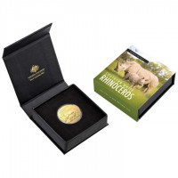 1 oz Gold Australien / Royal Australian Mint " Breitmaulnashorn " 2023 - max 250