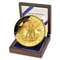 1 oz Gold Somalia Elefant " Chicago 2024 " inkl. COA / BOX- max. Auflage 100 / mit dem Motiv Elefant 2025