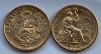 Diez / 10 Soles Peru ( 4,14 Gramm Gold fein )