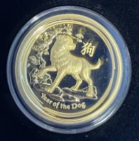1 oz Gold Australien Ultra High Relief Hund/Dog inkl. Box / COA - max. 388