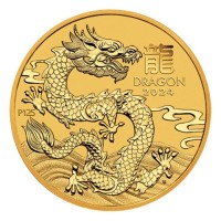 1/2 oz Gold Perth Mint " Lunar Dragon / Drache III 2024 " in Kapsel