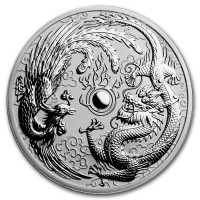 10 oz Silber Dragon und Phoenix 2019 in Kapsel - Auflage 888 ( diff.besteuert nach §25a UStG )
