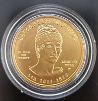 1/2 oz Gold USA First Spouse Gold BU "Elizabeth Monroe"  (Münze in Kapsel/ohne Box) - roter Punkt auf der Rückseite