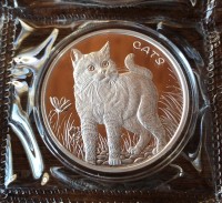 1 oz Silber Fiji Cats in Kapsel - max 12.000 Stk ( diff.besteuert nach §25a UStG )