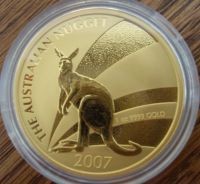 1 oz Gold Känguru 2007 in Kapsel