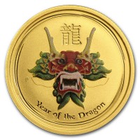 1/20 oz Gold Perth Mint " Green Dragon "
