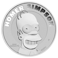 1 oz Silber Perth Mint "Homer Simpson 2022 " in Kapsel - max 25.000 ( diff.besteuert nach §25a UStG )