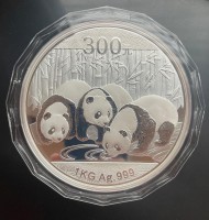 1 Kilogramm / 1000 Gramm Silber Panda 2013 Proof inkl. Box & COA
