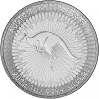 1 oz Silber Känguru / Kangaroo Perth Mint 2022 Neuware ( diff.besteuert nach §25a UStG )