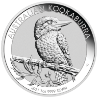 10 x 1 oz Silber Kookaburra 2021 ( diff.besteuert nach §25a UStG )