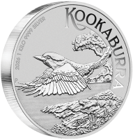 1000 Gramm / 1 Kilogramm Silber Perth Mint Kookaburra 2026 in Original-Kapsel Australien / Australia mit Charles Effigy