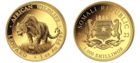 1 oz Gold Somalia Leopard in Kapsel 2023 - max 1.000