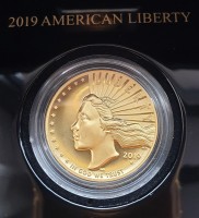 1 oz Gold High Relief American Lady Liberty 2019  inkl. Box / COA