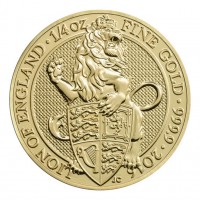 1/4 oz Gold Royal Mint / United Kingdom " Lion of England "