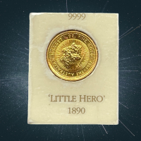 1/10 oz Gold Nugget " Little Hero " 1987