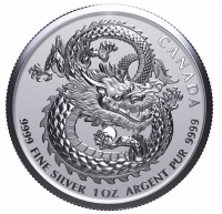 1 oz Silber Canada " Lucky Dragon High Relief  " div. jahre  ( diff.besteuert nach §25a UStG )