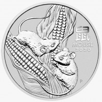 5 X 2 oz Silber " Lunar Maus III " in Kapsel Perth Mint  ( diff.besteuert nach §25a UStG )