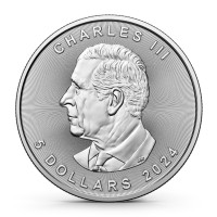 25 X 1 oz Silber Canada Maple Leaf 2024 / Charles Effigy ( diff.besteuert nach §25a UStG )