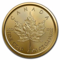 1/10 oz Gold Canada Maple Leaf 2025 / Neuware mit Charles III Effigy / Rückseite