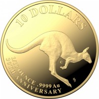 1/10 oz Gold Proof 30th Anniversary  " Mob of Thirty " 2023 in Original Kapsel / Box und COA mit C Mintmark / Australien