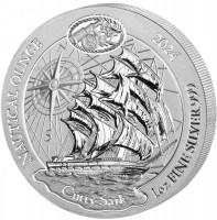1 oz Silber Ruanda Nautical Series Cutty Sark 2024 ( inkl. gültiger gesetzl. Mwst )