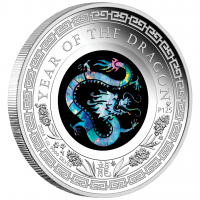 1 oz Silber Opal-Series Perth Mint: Opal Lunar 2024 Drache / Dragon in Box/COA ( diff.besteuert nach §25a UStG )