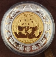 1 oz Gold Panda 2009 Bi-Metall ( Gold-Silber ) Lunar Ox incl. Box / COA - max. 1000