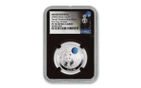 1 oz Platin PF70 China Mint Panda blue Moon / Platin mit blauem Titan Inlay - max 188 Mintage