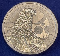 1 oz Silber Perth Mint PIEDFORT Bald Eagle 2022 inkl. American Flag Privy