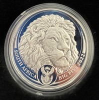 1 oz Platin Proof Big Five Lion 2022 inkl. Box / COA - max. 500  ( inkl. gesetzl. Mwst )