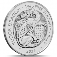 1 oz Platin Tudor Beast Welsh Dragon 2024 ( diff.besteuert nach §25a UStG )