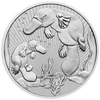 10 oz Silber Perth Mint Piedfort Platypus / Schnabeltier with Baby 2021 ' Next Generation Series - max. 2500 '  ( diff.besteuert nach §25a UStG )