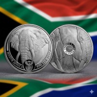 1 oz Platin Proof Big Five Elefant / Elephant 2019 inkl. Box / COA / ERSTE SERIE - max. 500  ( inkl. gesetzl. Mwst )