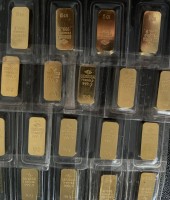 10 Gramm Gold Barren Degussa " ältere Sargform "
