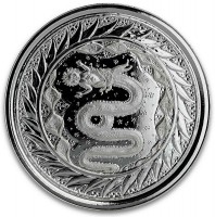 1 oz Silber Samoa " Serpent of Milan " Scottsdale Mint / in Kapsel - max 15.000 ( diff.besteuert nach §25a UStG )