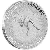 1 oz Silber Perth Mint Känguru / Kangaroo 2025 Australien / Australia aktuell mit Charles Effigy