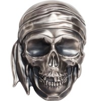 500 Gramm Silber Palau Big Pirate Skull Antique finish inkl. Box - max. 555 Stk ( diff.besteuert nach §25a UStG )