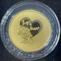 1 oz Gold Valentine´s Day 2022 Snoopy ( max. 50 Stück ) inkl. Box / COA