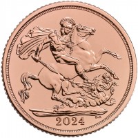 2024 Sovereign 1 Pfund GB / Charles III Effigy ( 7,32 Gramm Gold fein )