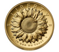 1 oz Gold USA High Relief Liberty 2025 " Sunflower " inkl. Box / COA