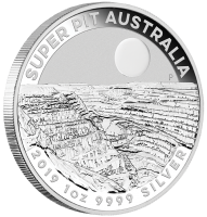 1 oz Silber Perth Mint " Super Pit " 2019 ( diff.besteuert nach §25a UStG )