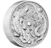 10 oz Silber Perth Mint Tiger and Dragon 2020 - max 888  ( diff.besteuert nach §25a UStG )