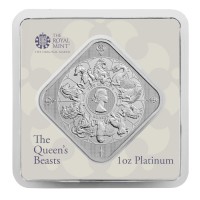 1 oz Platin Square Bar Royal Mint - Completer im Blister - max. 1.500