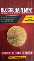 50 Gramm Gold Wallstreetbets / Blockchainmint Singapore Seriennummer 25 von max 500