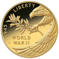 1/2 oz Gold US Mint 2020 75TH Anniversary of World War II / max. 7.500 Stk inkl. Box