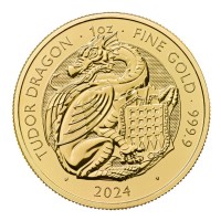 1 oz Gold Royal Mint / United Kingdom " Welsh Tudor Dragon " 2024 ( max. 8.000 outside GB )