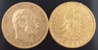 10 Mark Preussen Wilhelm I diverse Jahre ( 3.58 Gramm Gold fein )